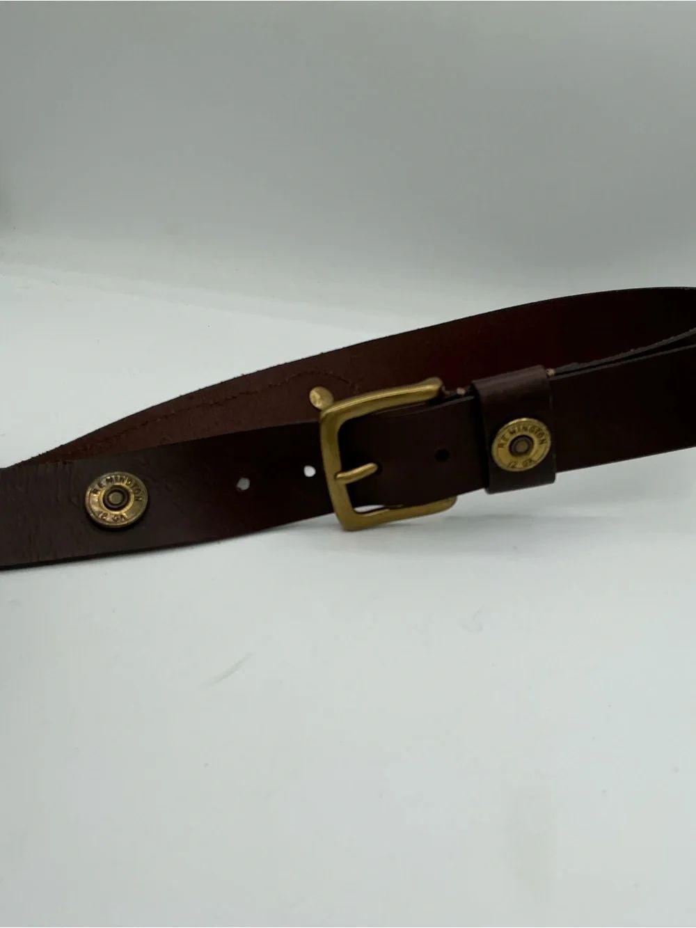 Remington 12-Gauge Shotgun Shell Leather Belt